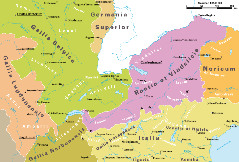 Die Römischen Provinzen im Alpenraum nach dem Tod