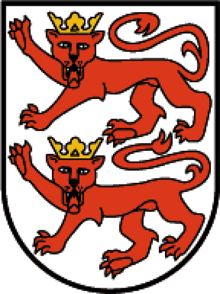 Das Wappen der Gemeinde Nenzing stellt zwei