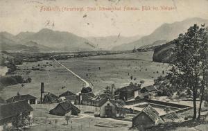 Frastanz, Felsenau Blick Richtung Walgau, 1905 © Vorarlberger Landesbibliothek