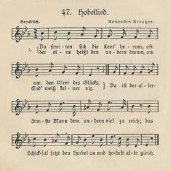 Ferdinand Raimund, Melodie: Conradin Kreutzer, Liederbuch für die Deutschen in Österreich. 5. Aufl., Wien 1905. Nr. 47, S. 70